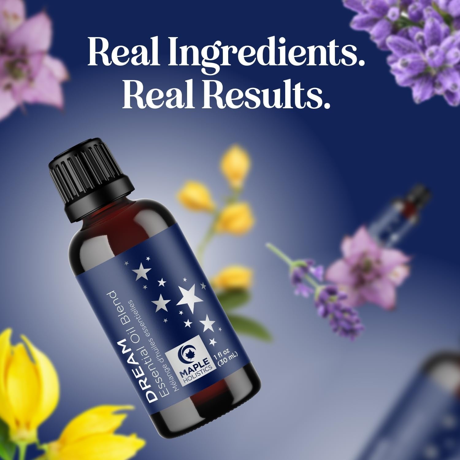 Sleep Essential Oil Blend for Diffuser - Dream Essential Oils for Diffusers Aromatherapy and Relaxation with Clary Sage Ylang-Ylang Roman Chamomile and Lavender Essential Oils for Sleep Time Support